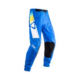 Pantalon moto LEATT Moto 4.5 Pixel bleu noir légers et respirants