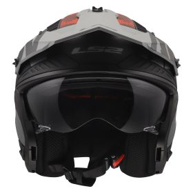 Jet helmet LS2 OF606 DRIFTER GAS grey red