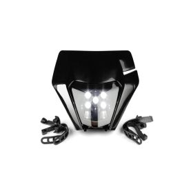 Str8 LED-Scheinwerfer KTM EXC Schwarz/Rauchglas