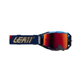 Masque cross LEATT Velocity 6.5 Cryztal Iriz Royal bleu lentille orange 22%