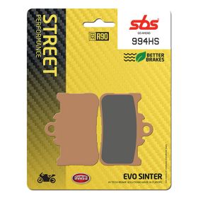 Jeu de plaquettes de frein SBS composé fritté 994HS pour HONDA CB XA ABS 500