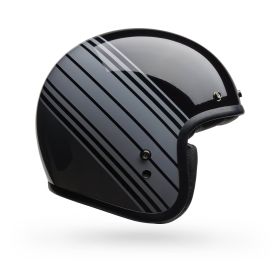 Jet Helmet Cafe Racer BELL Custom 500 Edge Black Gray Metallic