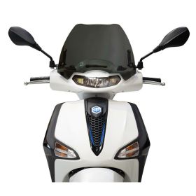 Cupolino fumè scuro MALOSSI Sport Screen 13,8x12,8x0,3 per PIAGGIO