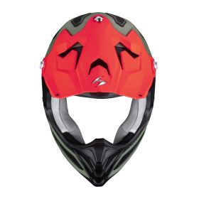 Casco motocross Scorpion EXO VX-22 AIR Updown verde rosso