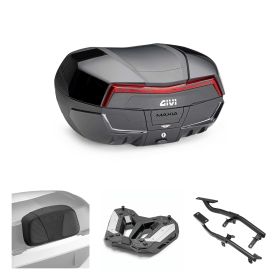 GIVI MAXIA 5 Kit de Top Case Noir Rouge 58L pour BMW