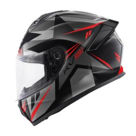 Integralhelm KAPPA KV51 Zenith Glanzschwarz Titanrot