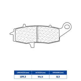 Jeu de plaquettes de frein avant CL BRAKES 2384C60 Racing