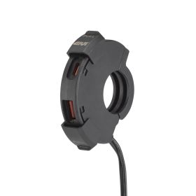 Presa Elettrica Givi USB e USB-C da Manubrio con Cablaggio collegamento Batteria