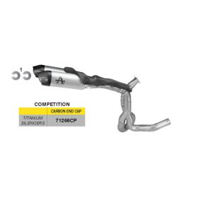 Marmitta completa ARROW racing Competition titanio per Ducati StreetFighter V2/V2S