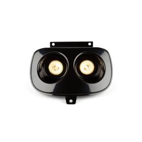 Str8 Schwarze Doppelscheinwerferverkleidung für Yamaha BW's/MBK Booster bis 2004