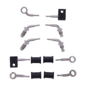 JMP 5 Stahlbremsleitungen HBF-4776-V Silber für Kawasaki ER-6N 650 ABS
