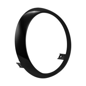 SIP Glossy Black Round Headlight Frame for Vespa Primavera