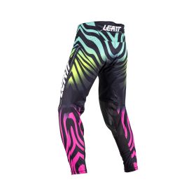 Pantalon motocross LEATT Moto 5.5 I.K.S. Tiger rose vert respirants