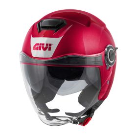 Casco jet urbano GIVI 12.5 Solid bordeaux opaco