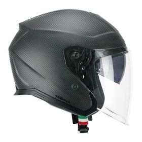 Casco Jet CGM 136C RNA PRO Carbon Nero Opaco