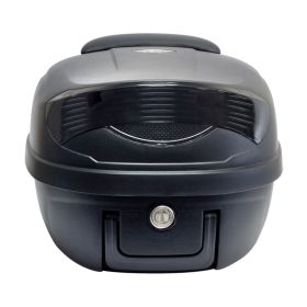 S-Line Matte Black Top Case 29 Liters with Universal Plate and Backrest