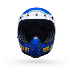 Casco enduro dual road BELL Moto-3 Classic blu lucido