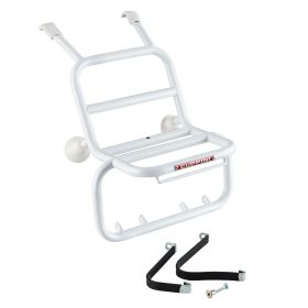 Portapacchi anteriore CUPPINI bianco 17x23cm per Vespa GTS/GTS Super