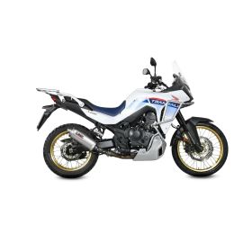 MIVV Oval Slip-on Auspuff homologiert aus Edelstahl für HONDA XL 750 Transalp