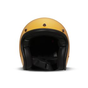 Casco Jet Cafe Racer DMD RETRO Giallo Lucido