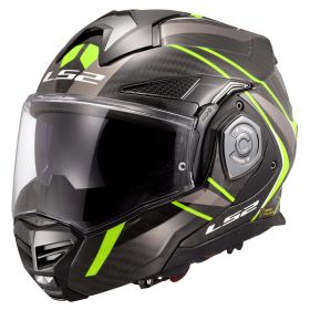Reversible Modular Helmet LS2 FF901 ADVANT-X CARBON Future II Yellow Hi-Viz