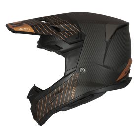 CASQUE TOUT TERRAIN JUST1 J22 10TH BRONZE NOIR / BLANC / CARBON