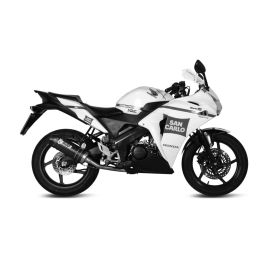 MIVV Oval Komplettauspuff aus Carbon für HONDA CBR 125 R