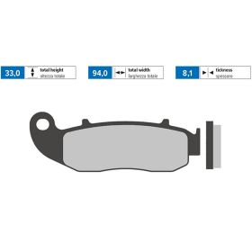 POLINI ORIGINAL Bremsbeläge Paar 33x94x8,1 mm