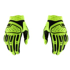 100% AIRMATIC 2 Motocross Gloves Fluorescent Yellow