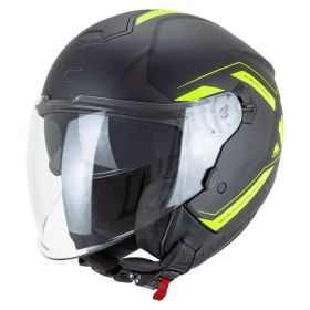 Jethelm CGM 126G IPE CITY schwarz gelb fluo undurchsichtig