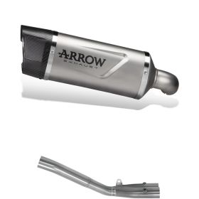 Arrow Indy Race EVO Slip-On Auspuff Titan mit Carbon-Endkappe Verbindung für Yamaha YZF R1