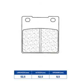 Jeu de plaquettes de frein avant CL BRAKES 2282A3+ en composé fritté pour motos de route