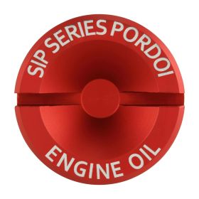 SIP SERIE PORDOI Rote matte anodisierte Motorölfüllschrauben für Vespa ET4/LX/LXV