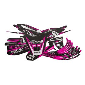Kit de graphismes Pink Deco Stage6 pour Fantic Xm 50 après 2023