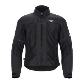 ACERBIS Dual Road Jacke Polyester straßenzugelassen rubin schwarz