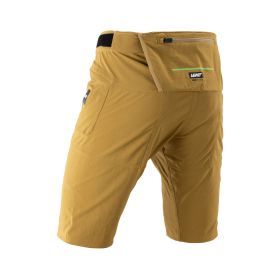 Pantaloncini MTB LEATT Trail 6.0 Cargo marrone leggeri traspiranti UPF 50+