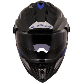 Casco Enduro Dual Road LS2 MX701 EXPLORER CARBON Adventure Blu Lucido