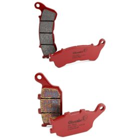 Kit pastiglie freno BREMBO 1 coppia anteriore SA e 1 posteriore SP per HONDA nc s abs 700
