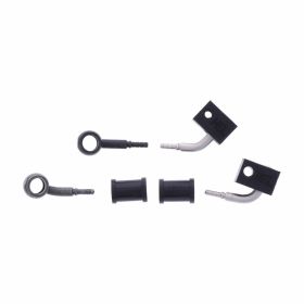JMP 2 Bremsleitungen HBF-2029-H-MBK Schwarzstahl für Honda CB 650 FA ABS