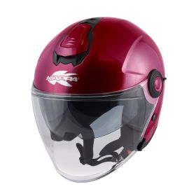 KAPPA KV35 Double Visor Basic Urban jet helmet glossy burgundy