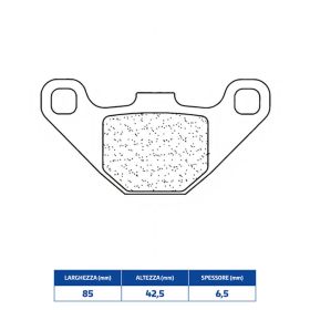 CL BRAKES 3022MSC Bremsbelag-Paar Sintermix