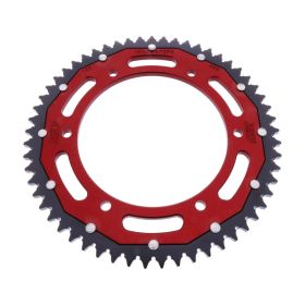 ZF Krone 57 Zähne Teilung 428 Rot Schwarz Dual für Fantic Motor