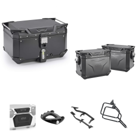 GIVI EVO SMART Malette en Aluminium Noire 58/48L pour BMW