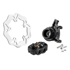 SIP Schwarzes Mattes Bremskit Vorderdisc für PIAGGIO PX/GRIMECA Classic-NT