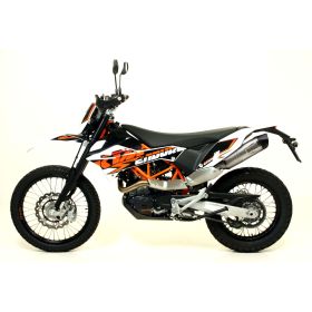 Marmitta slip-on LeoVince LV One Evo acciaio inox per KTM 690 SMC R