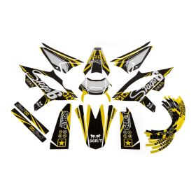 Kit de graphiques déco jaune Stage6 pour Beta RR après 2021