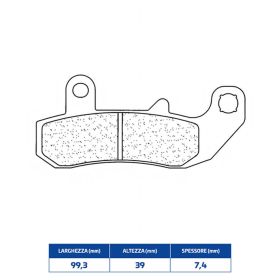 CL BRAKES 2388RX3 Hinterbremssattel Beläge Set gesinterte Verbindung für SUZUKI