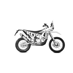 MIVV Dakar Slip-on Muffler approved in stainless steel for KOVE 450 rally