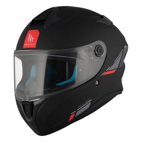 Integralhelm MT Helmets Targo S Solid A1 Schwarz Matt