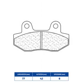 Plaquettes de frein CL BRAKES 2326ATV1 Paire en composé fritté